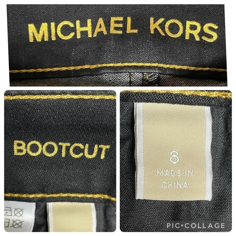 Michael Kors Dark Blue/Black Boot Cut Dressy Casual Closet Staple Jeans - Sz 8